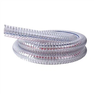 Kirkas lankavahvistettu PVC-letku