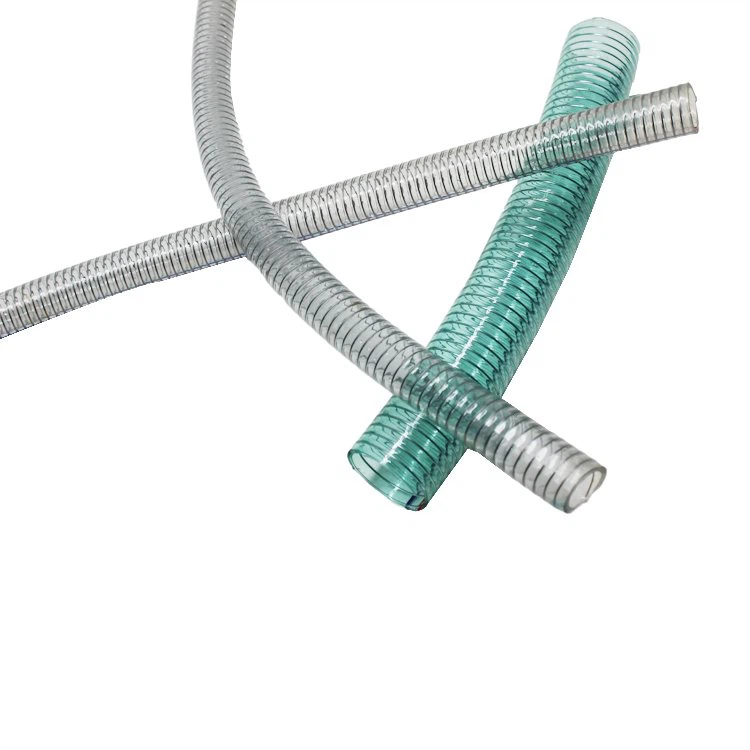 Teräslangalla vahvistettu PVC-imuletku